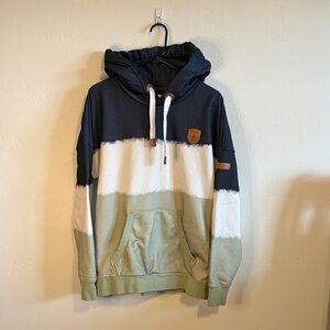 Wanakome Black, White, and Green Hoodie